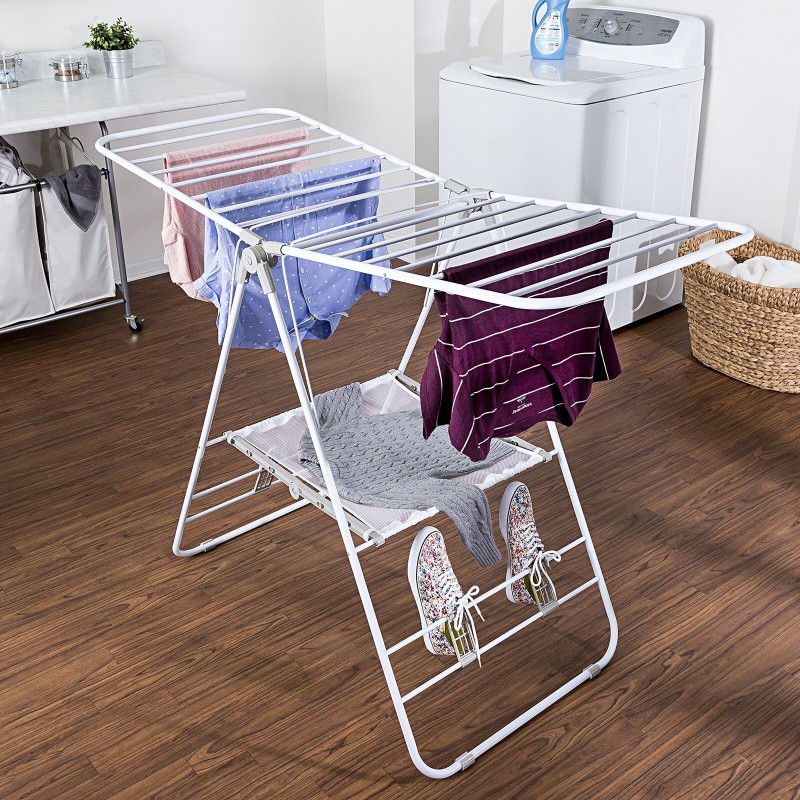 Laundry Clothes Storage Drying Rack Portable Folding Dryer Hanger Heavy Duty New