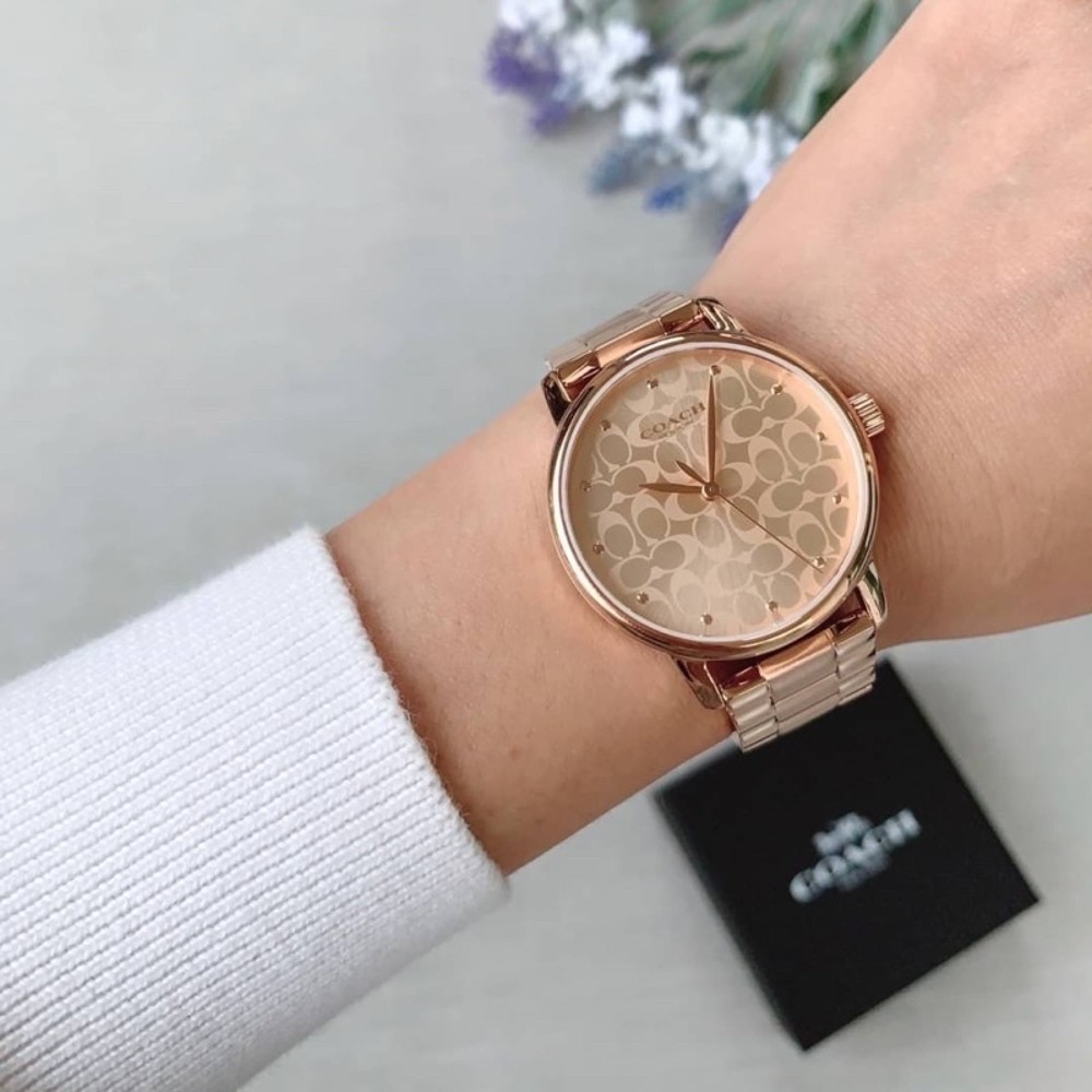 Coach CO14503407 Grand Women's Watch นาฬิกาข้อมือผู้หญิง สี Gold
